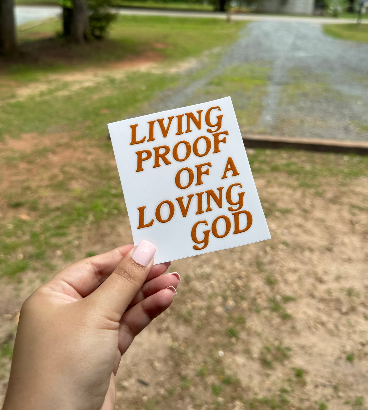 Living Proof UV DTF Sticker