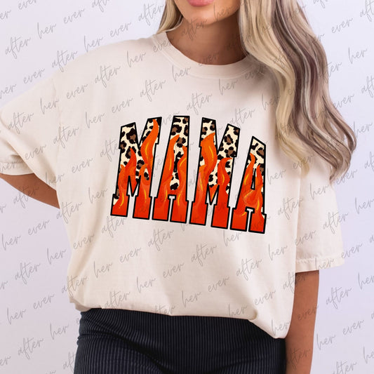 Flames Cheetah Mama