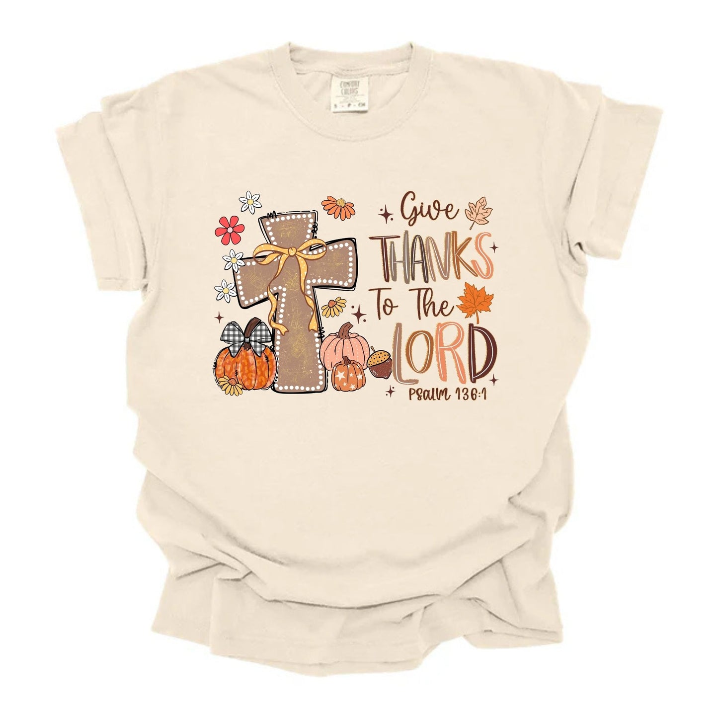 Give Thanks To The Lord Fall Cross