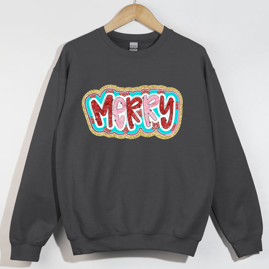 Glitzy Merry Pink and Red