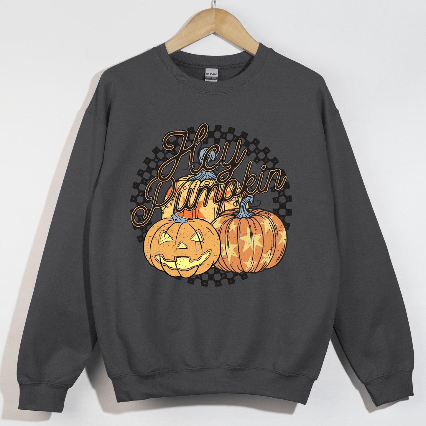 Hey Pumpkin  Checkered Trendy Pumpkins