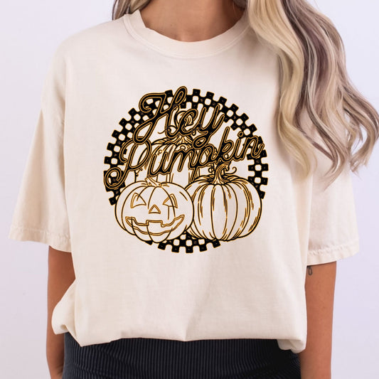 Hey Pumpkin Checkered