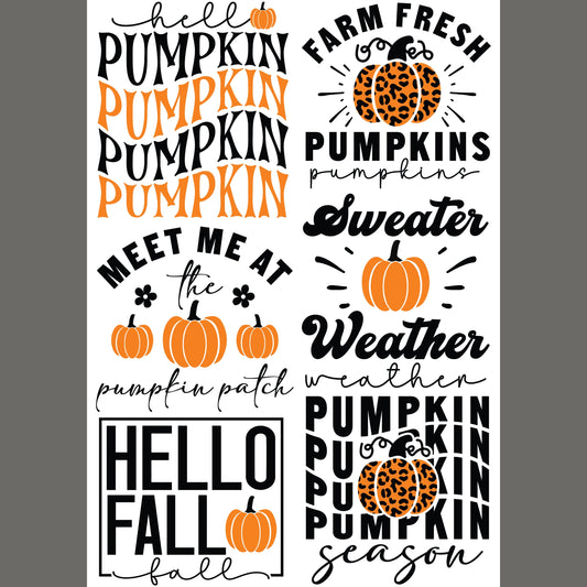 Pumpkin Season 24.5”x36” DTF Gang Sheet