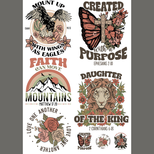 Created With A Purpose 24.5”x36” DTF Gang Sheet