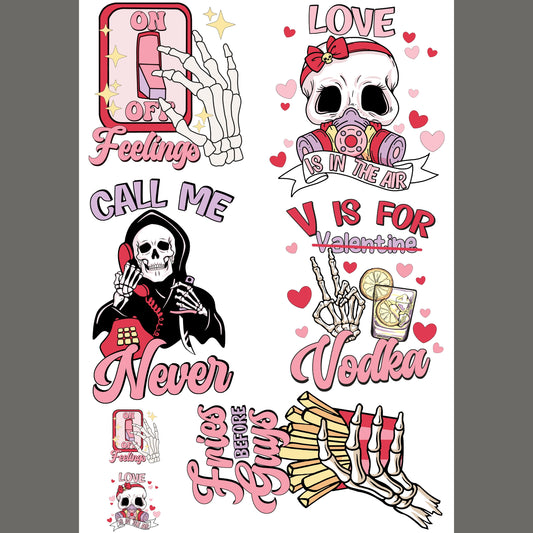 Anti Valentines Day 24.5”x36” DTF Gang Sheet