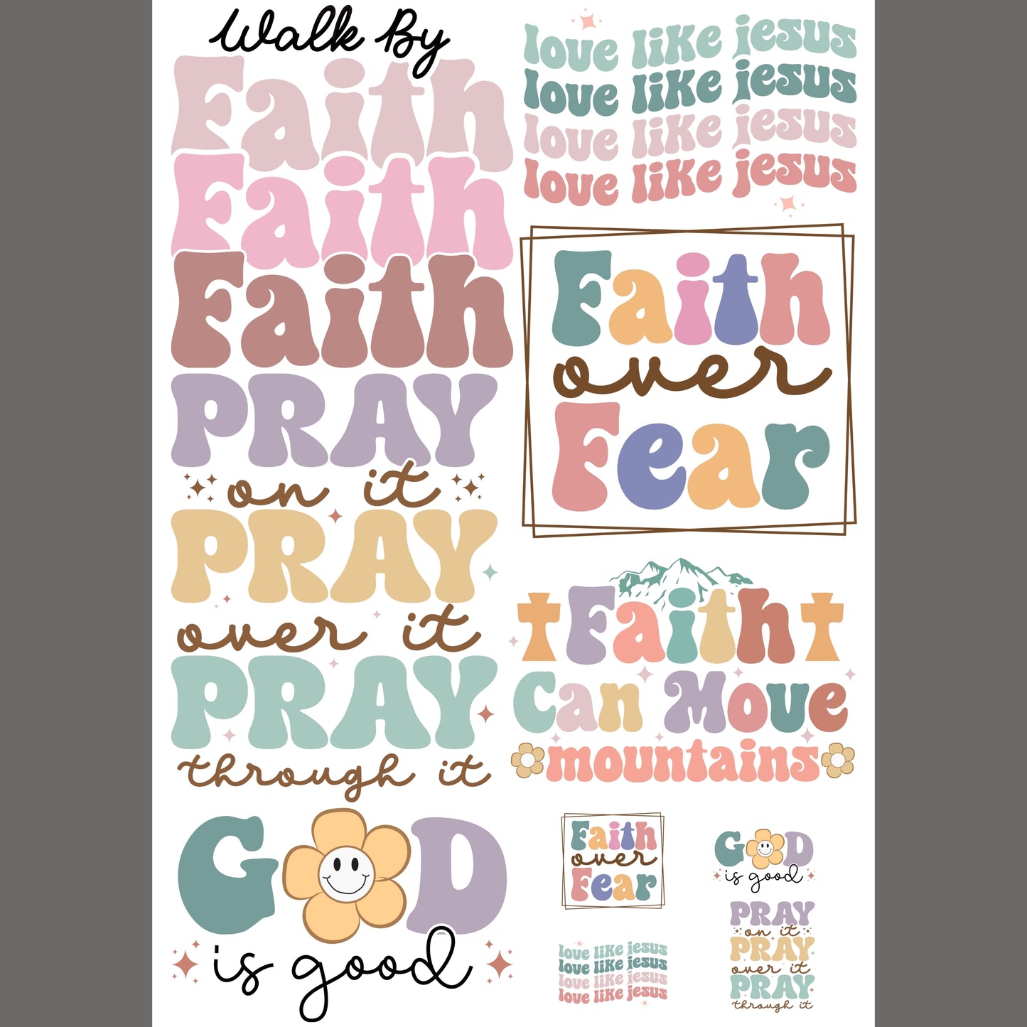 Love Like Jesus 24.5”x36” DTF Gang Sheet