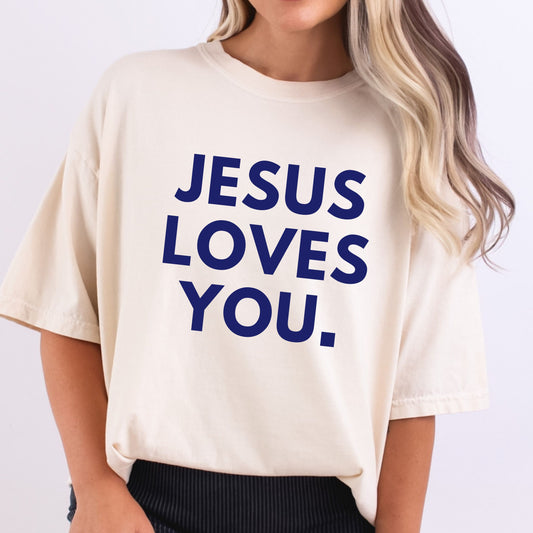 Jesus Loves You Royal Blue