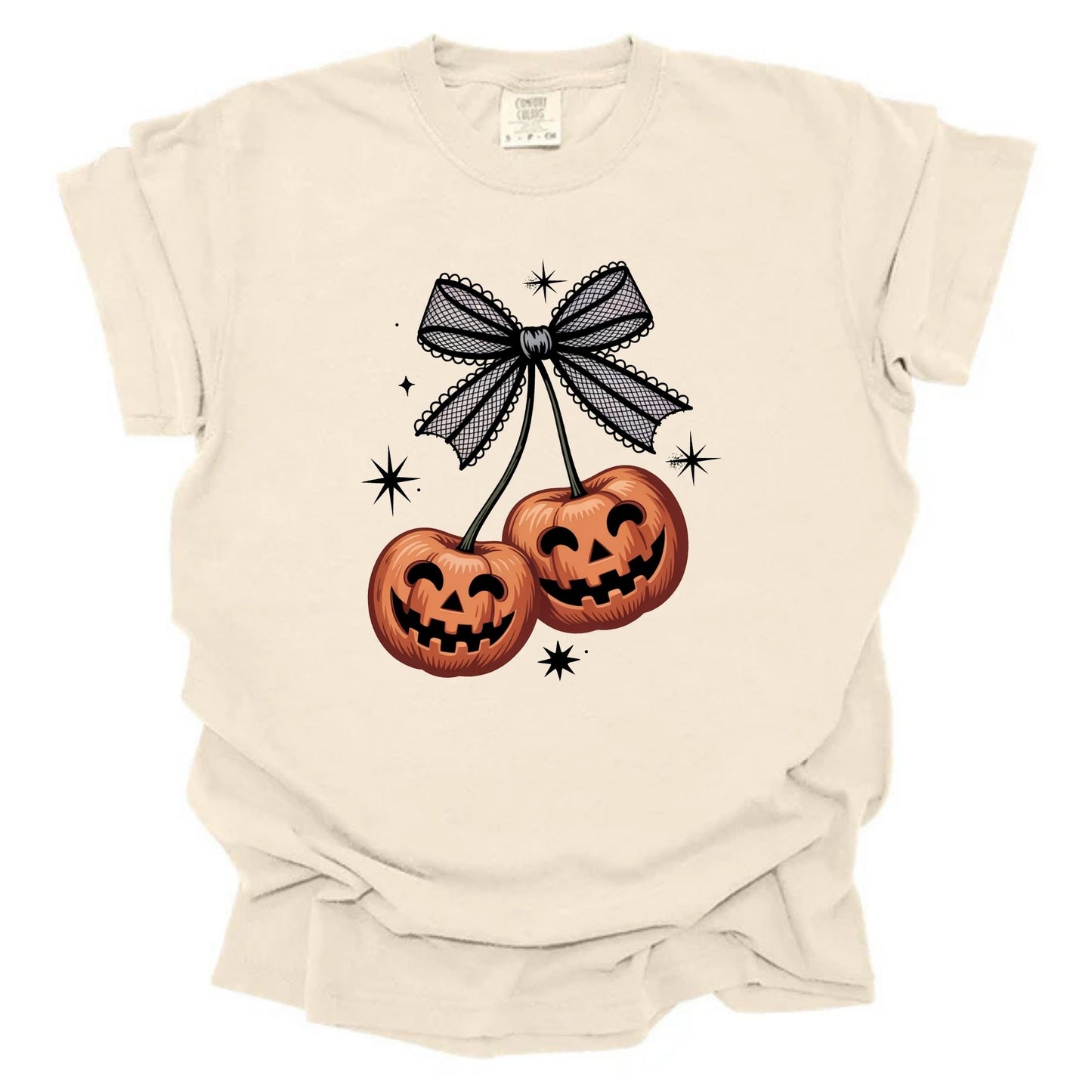 Lace Bow Jack O Lantern Cherries