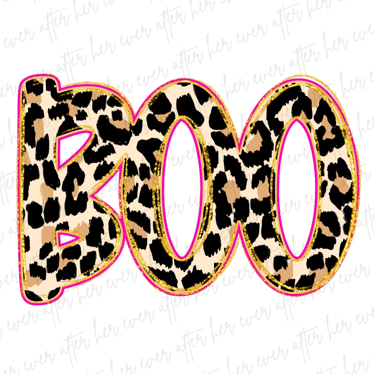 Leopard Brushstrokes Boo