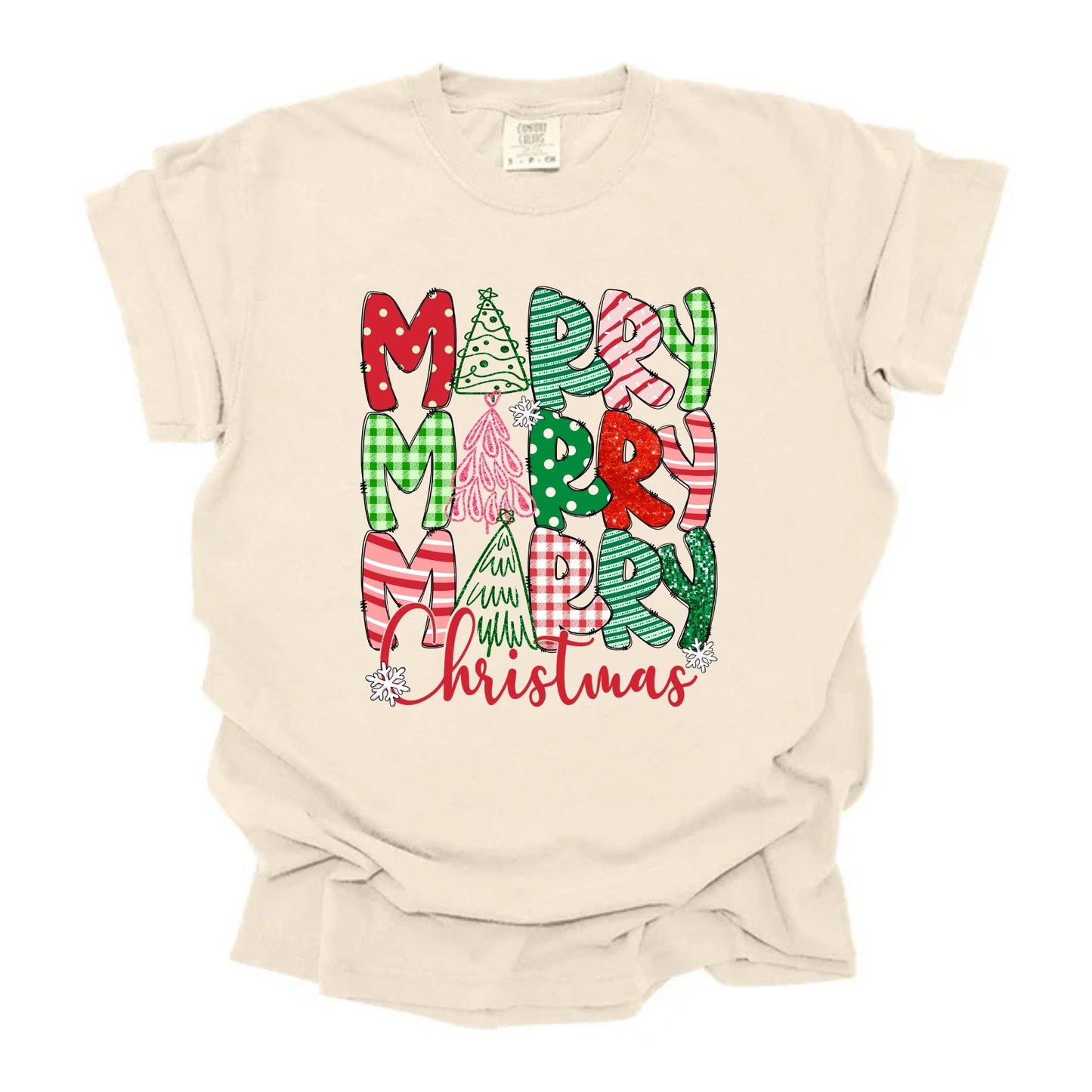 Merry x3 Doodle Christmas