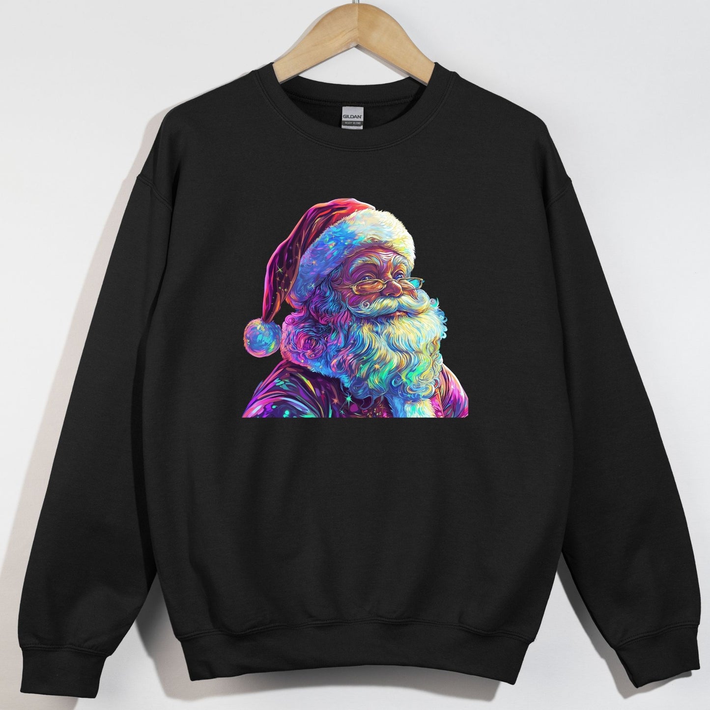 Neon Iridescent Santa