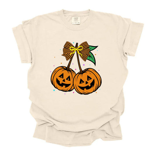 Orange Pumpkin Cherries Cute