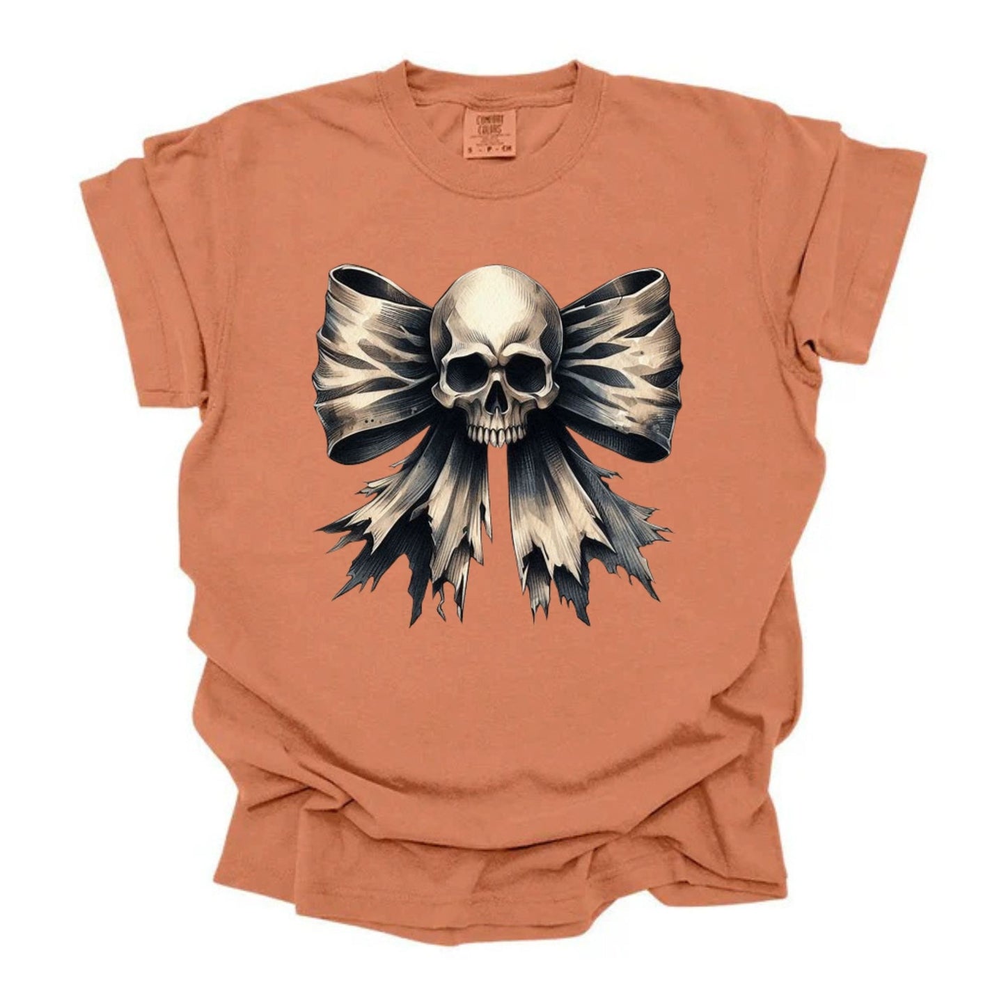 Skull Distressed Bow