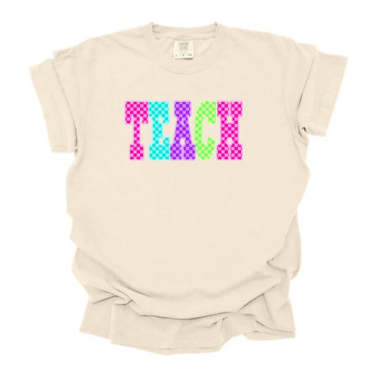 Teach Multicolored Checkered