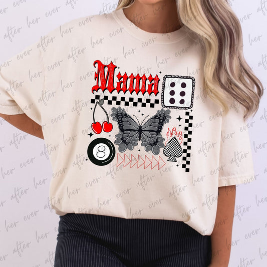 Trendy Mama Red and Black Collage