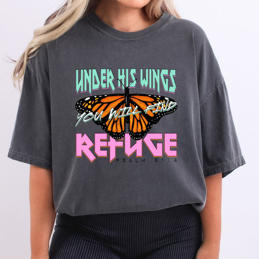 Under His Wings Vibrant Butterfly