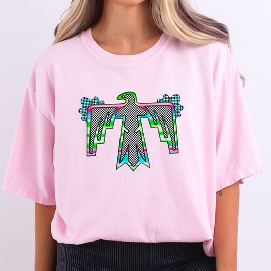 Vibrant Checkered Bird