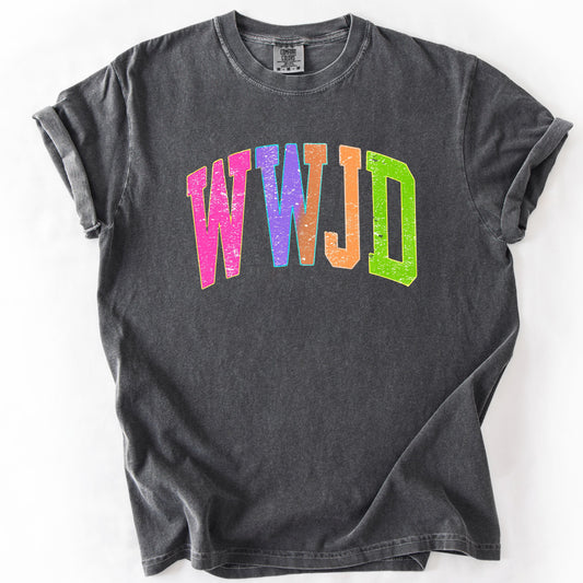 WWJD Varsity Neon