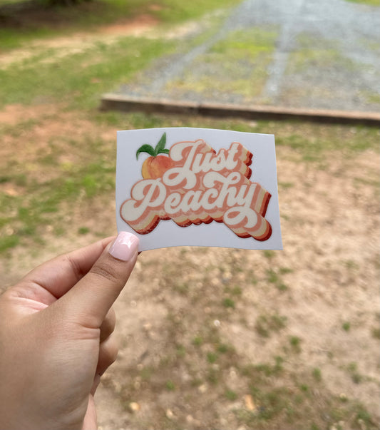 Just Peachy UV DTF Sticker