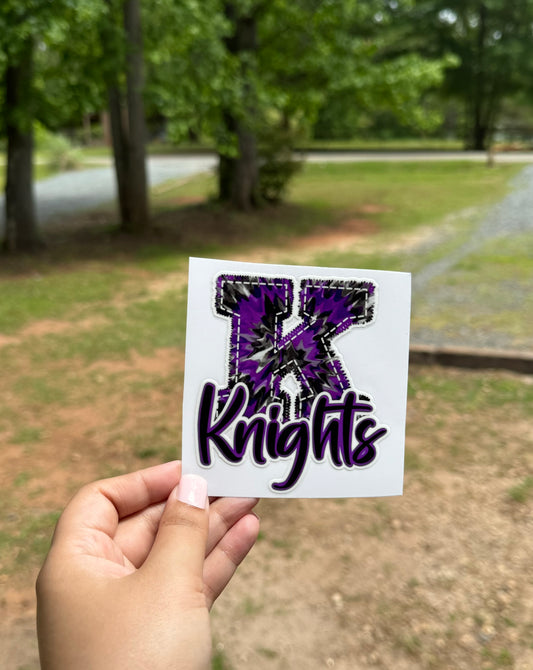 Knights UV DTF Sticker