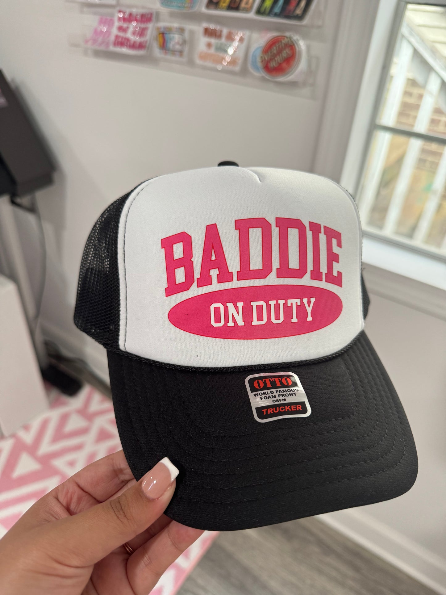 Baddie on Duty Foam Trucker Hat