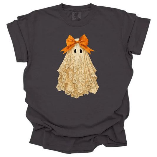Boho Lacey Ghost with Bow