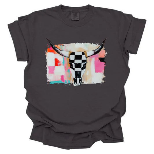 Checkered Skull Head