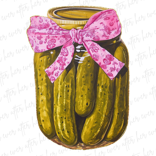 Cutesy Pickle Jar