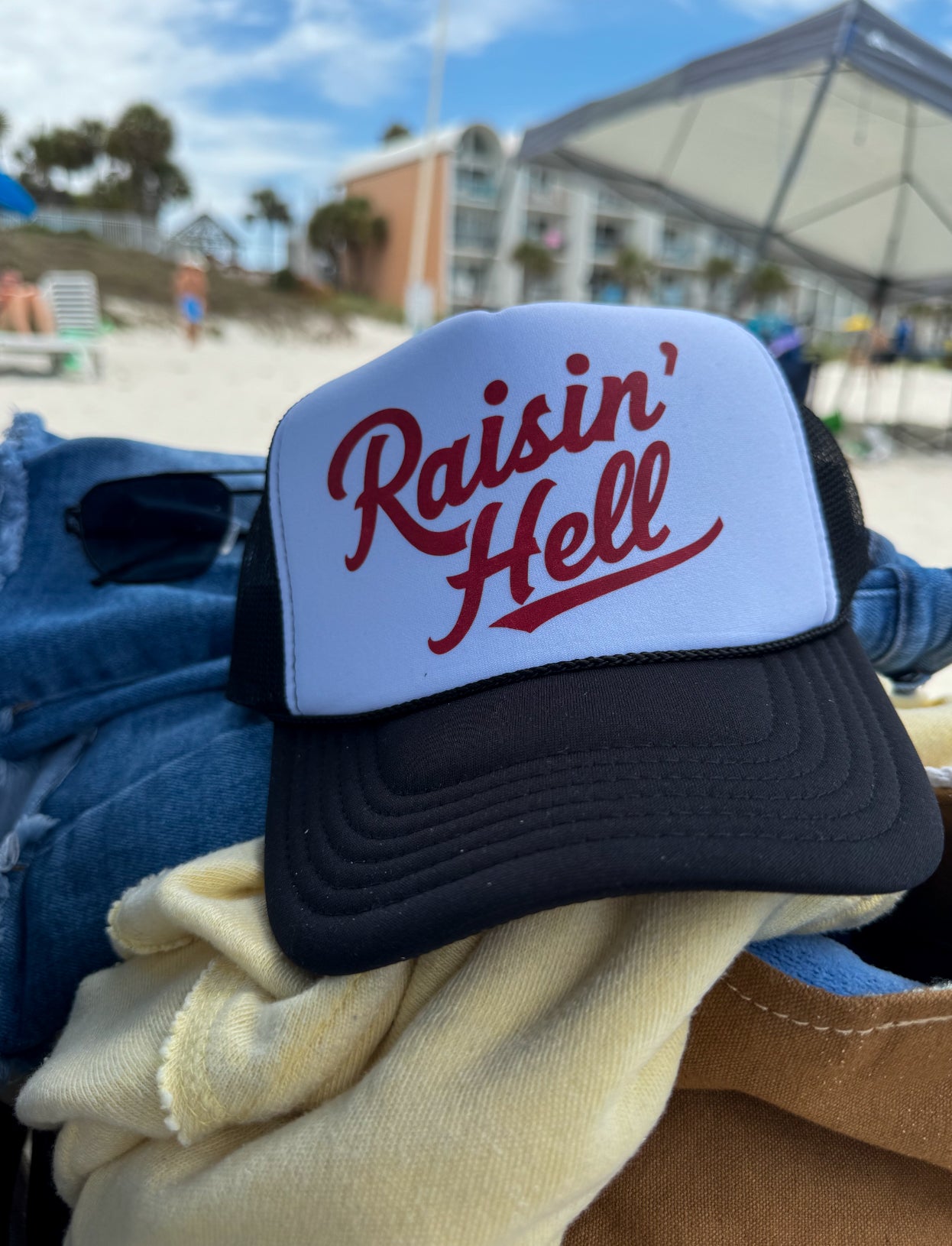 Raisin’ Hell Foam Trucker Hat