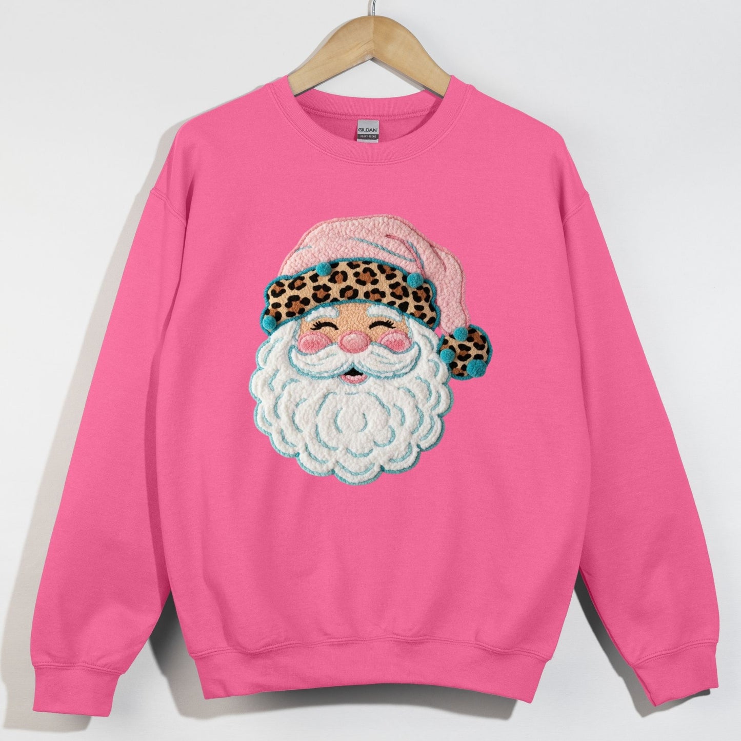 Faux Patch Santa Leopard