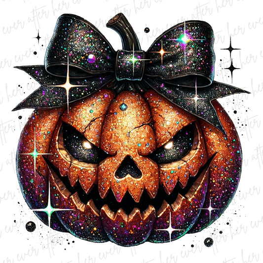 Glitter Glam Shiny Pumpkin