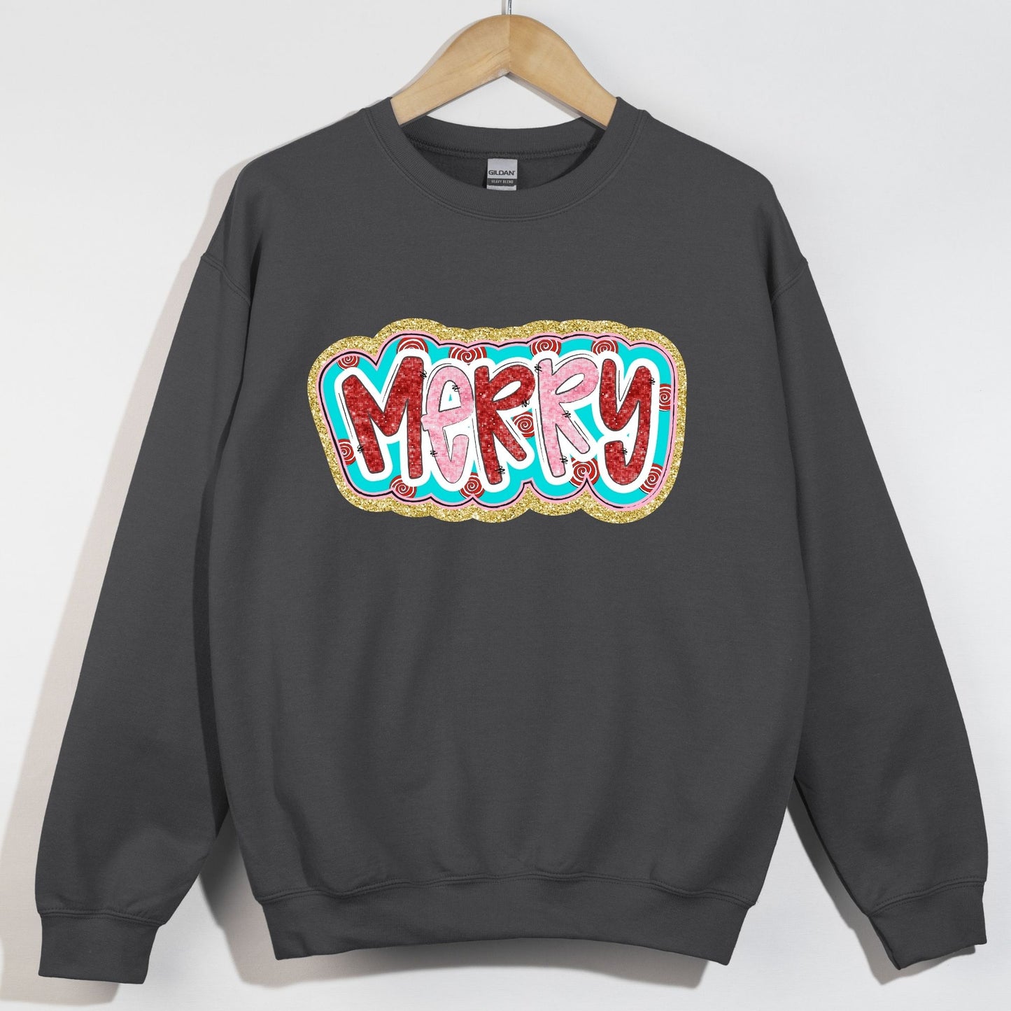 Glitzy Merry Pink and Red