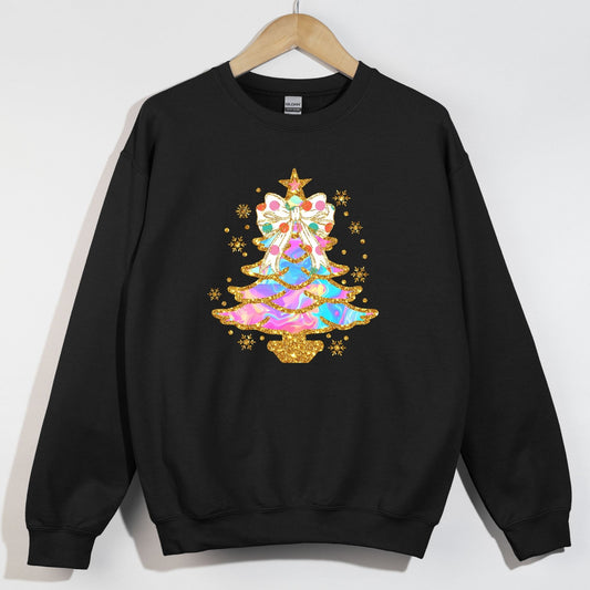 Gold Glitter Iridescent Tree