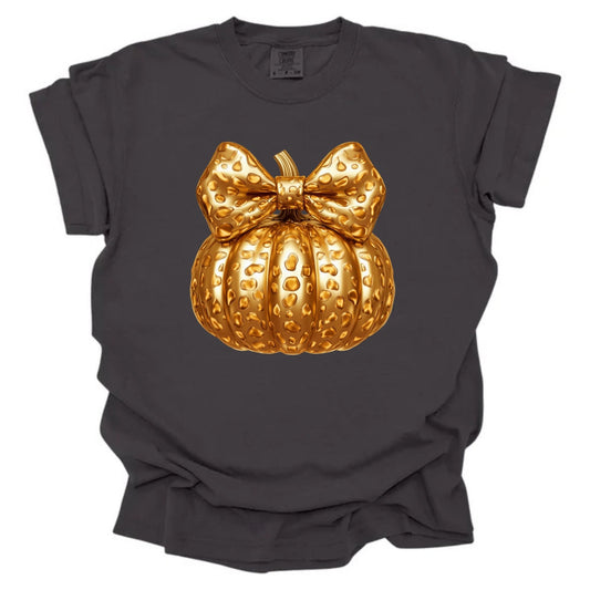Golden Printed Pumpkin