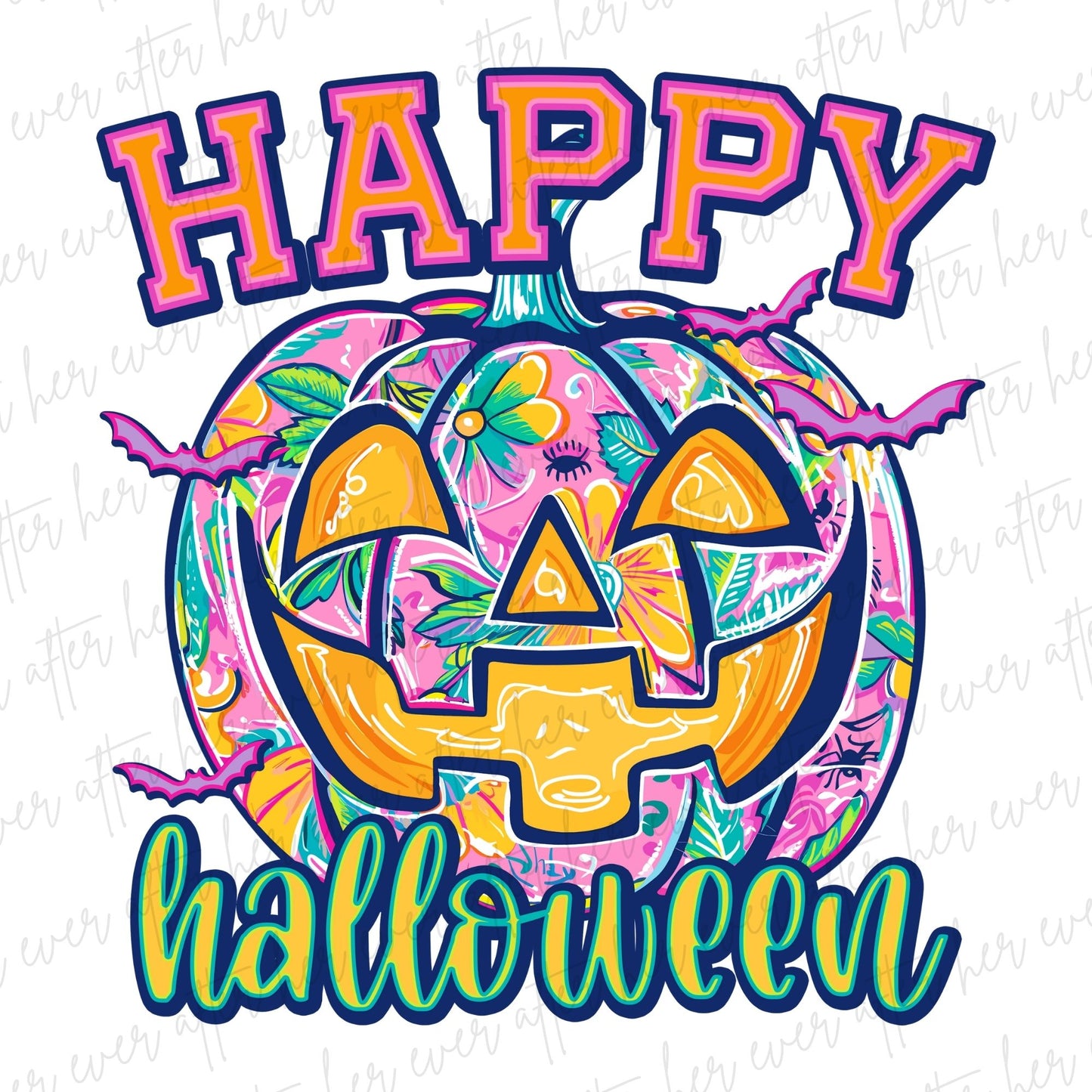 Happy Halloween Vibrant Colorful