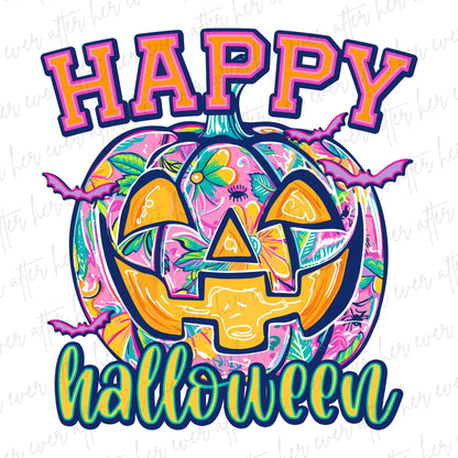 Happy Halloween Vibrant Colorful
