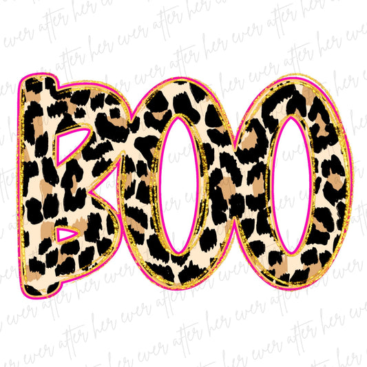 Leopard Brushstrokes Boo