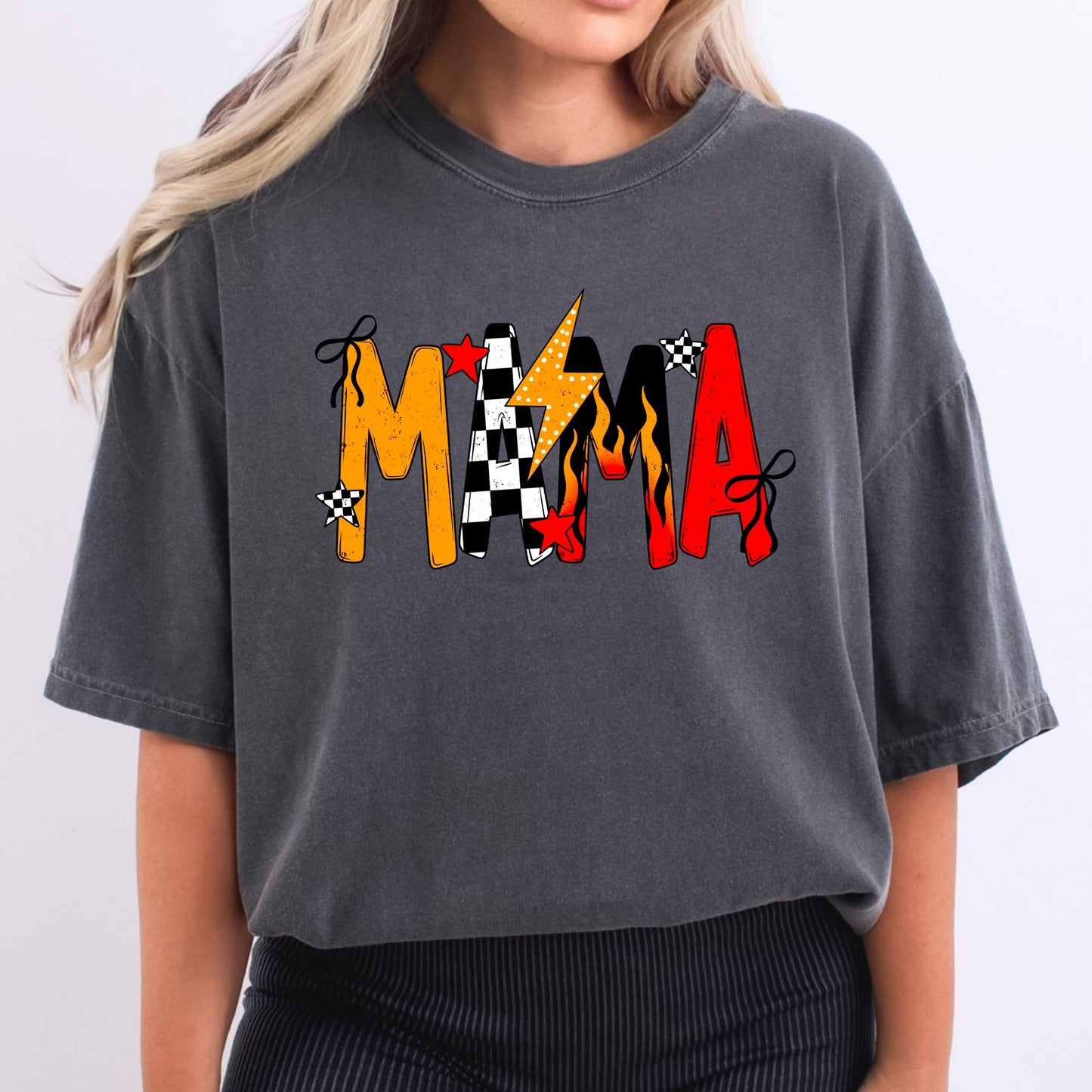 Mama Trendy Flames and Checkered