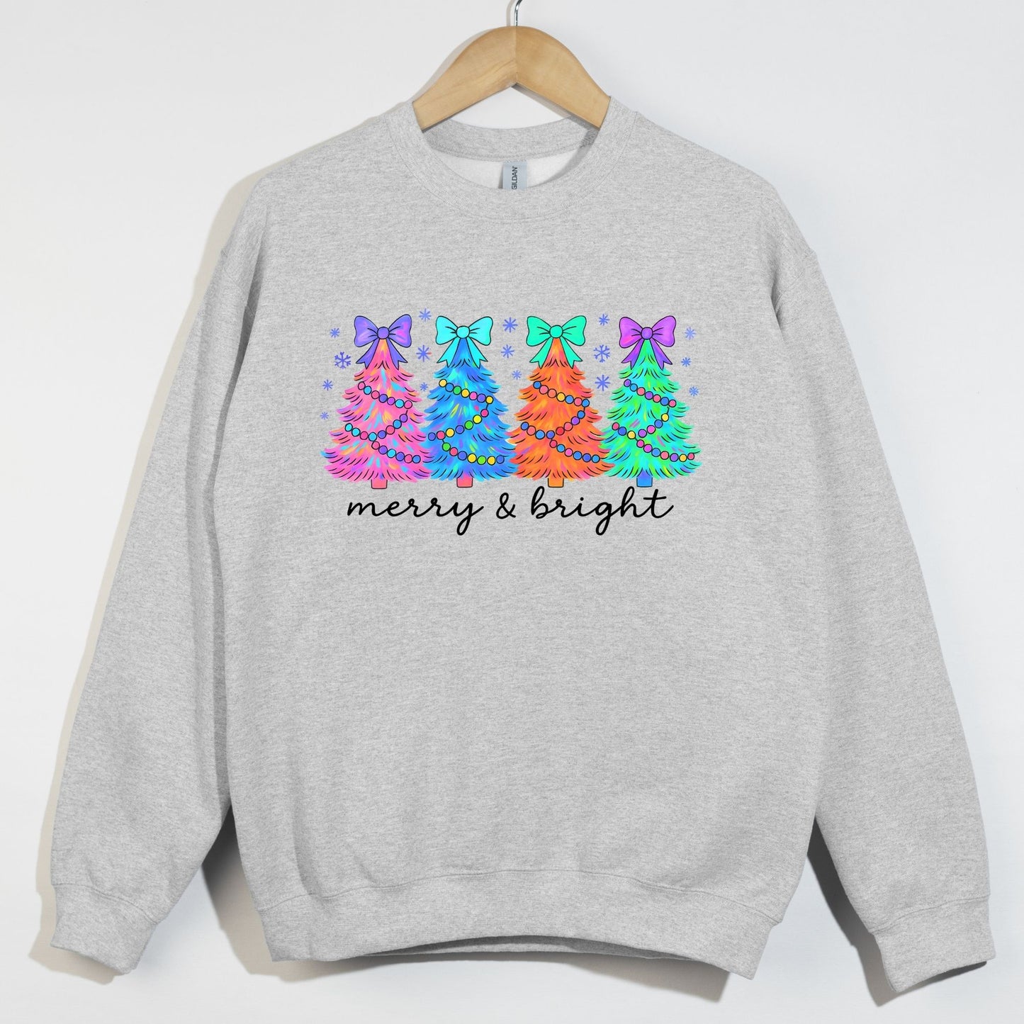 Merry and Bright Iridescent Trees