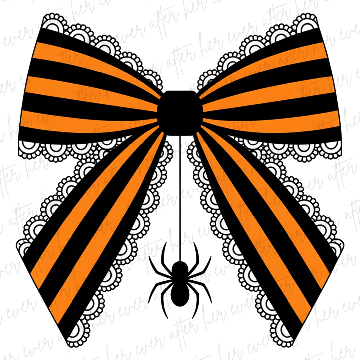 Orange and Black Stripes With Lace