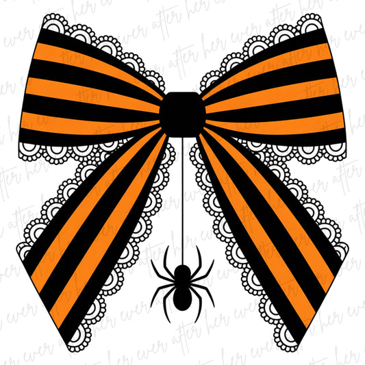 Orange and Black Stripes With Lace