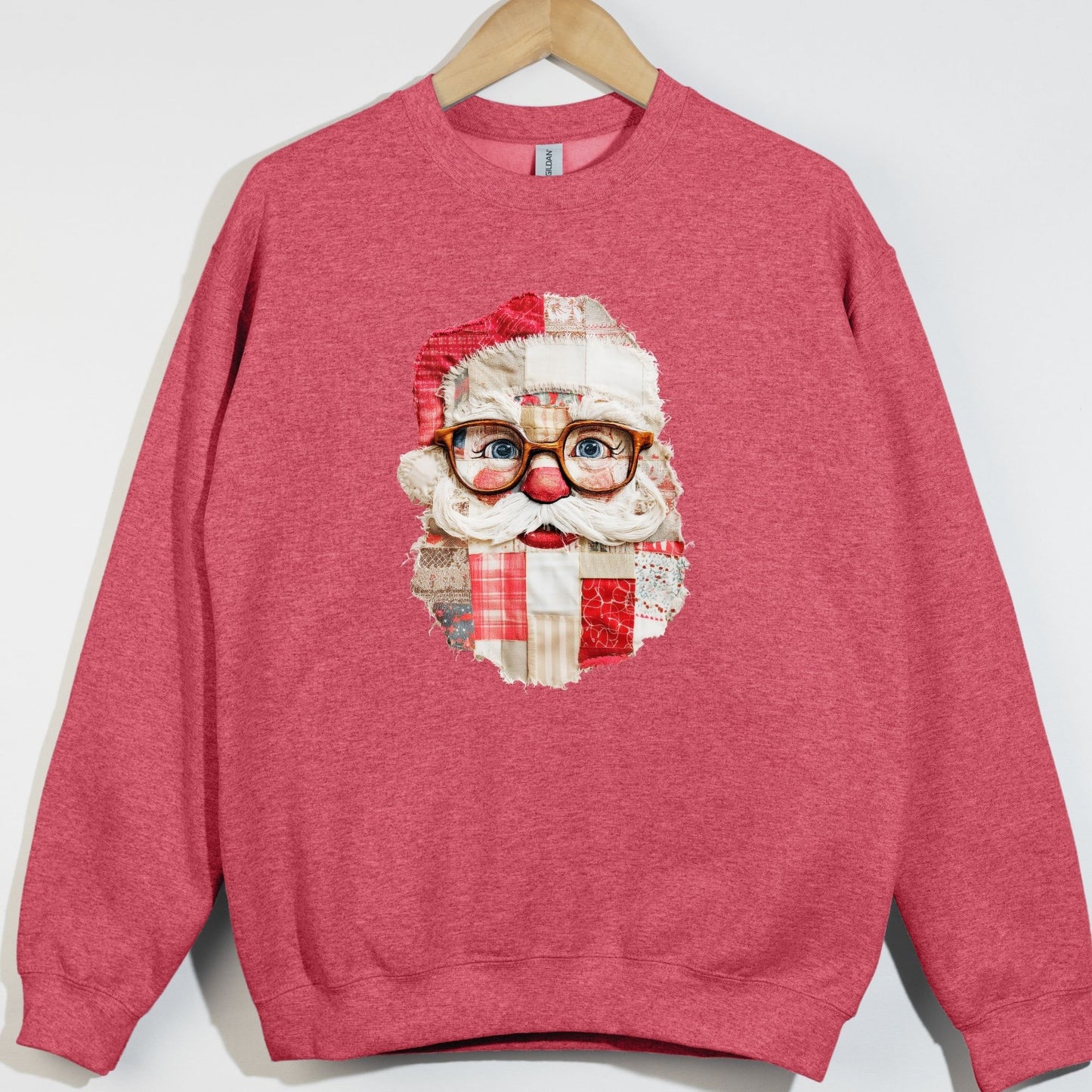 Patched Santa Glasses Stache