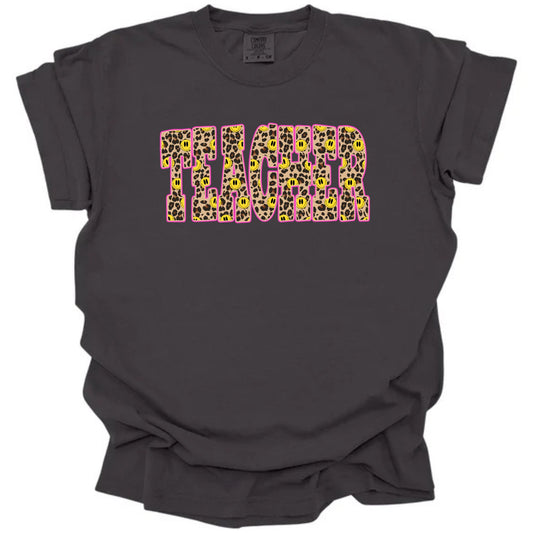 Smiley Cheetah Print Teacher