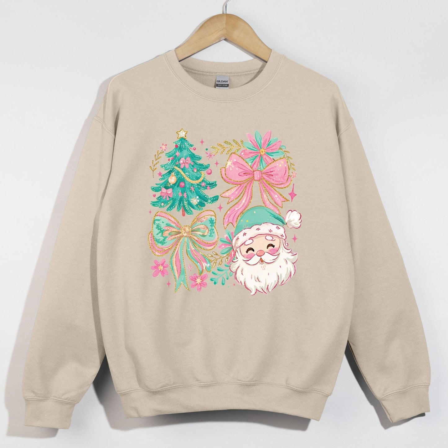 Sparkling Pastel Christmas Collage