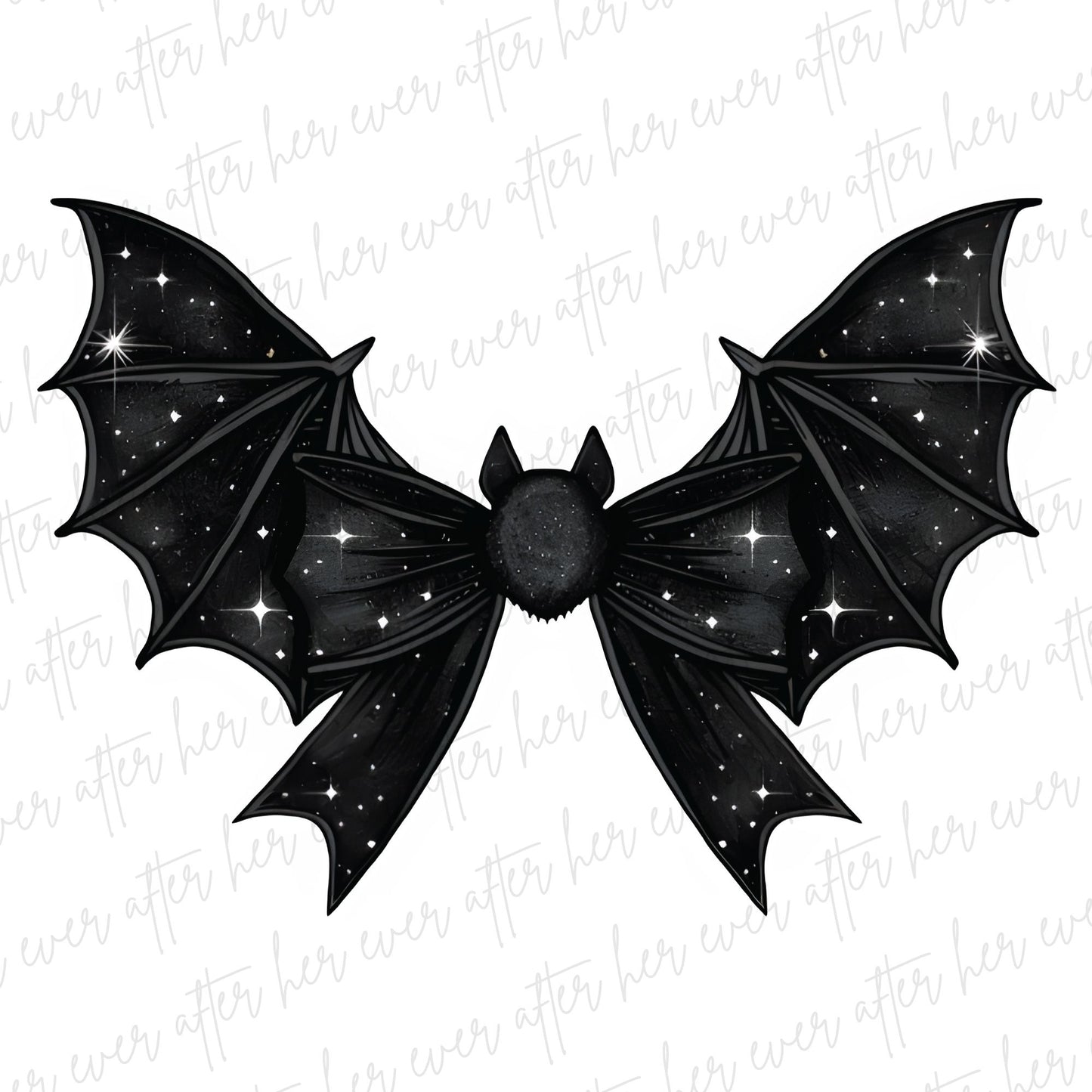 Sparkly Bat Bow