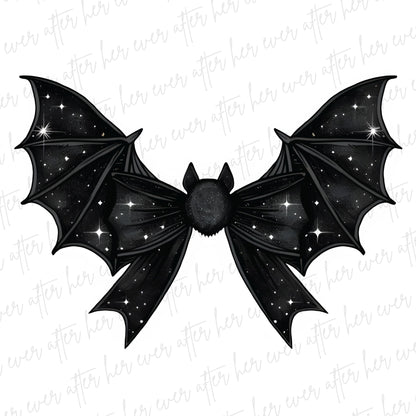 Sparkly Bat Bow