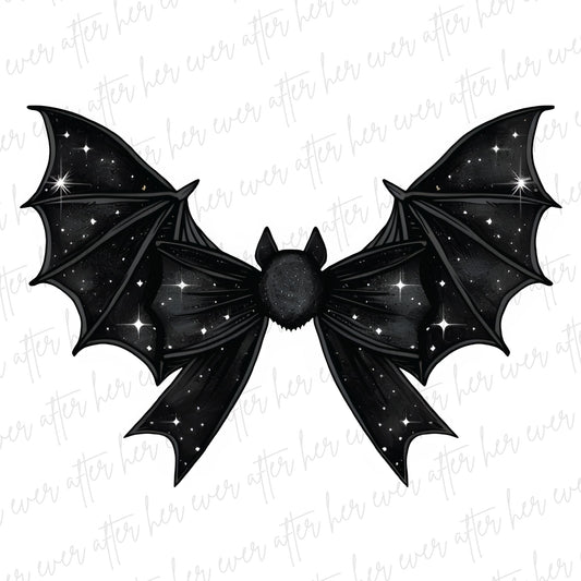Sparkly Bat Bow