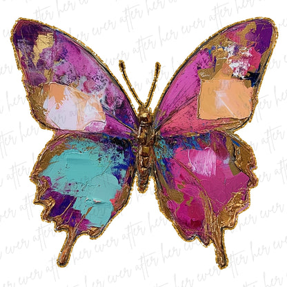 Swatches Butterfly Golden Outline
